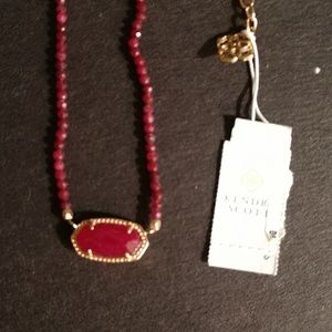 KENDRA SCOTT "ELISA" RED BEAD GORGEOUS NECKLACE!!